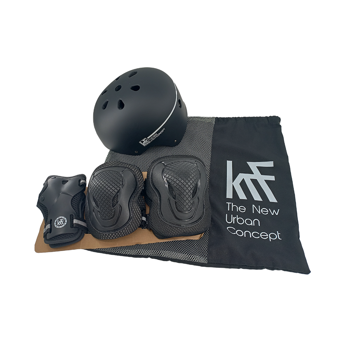 KRF SET PROTECCIONES COMPLETO ESSENTIAL NEGRO