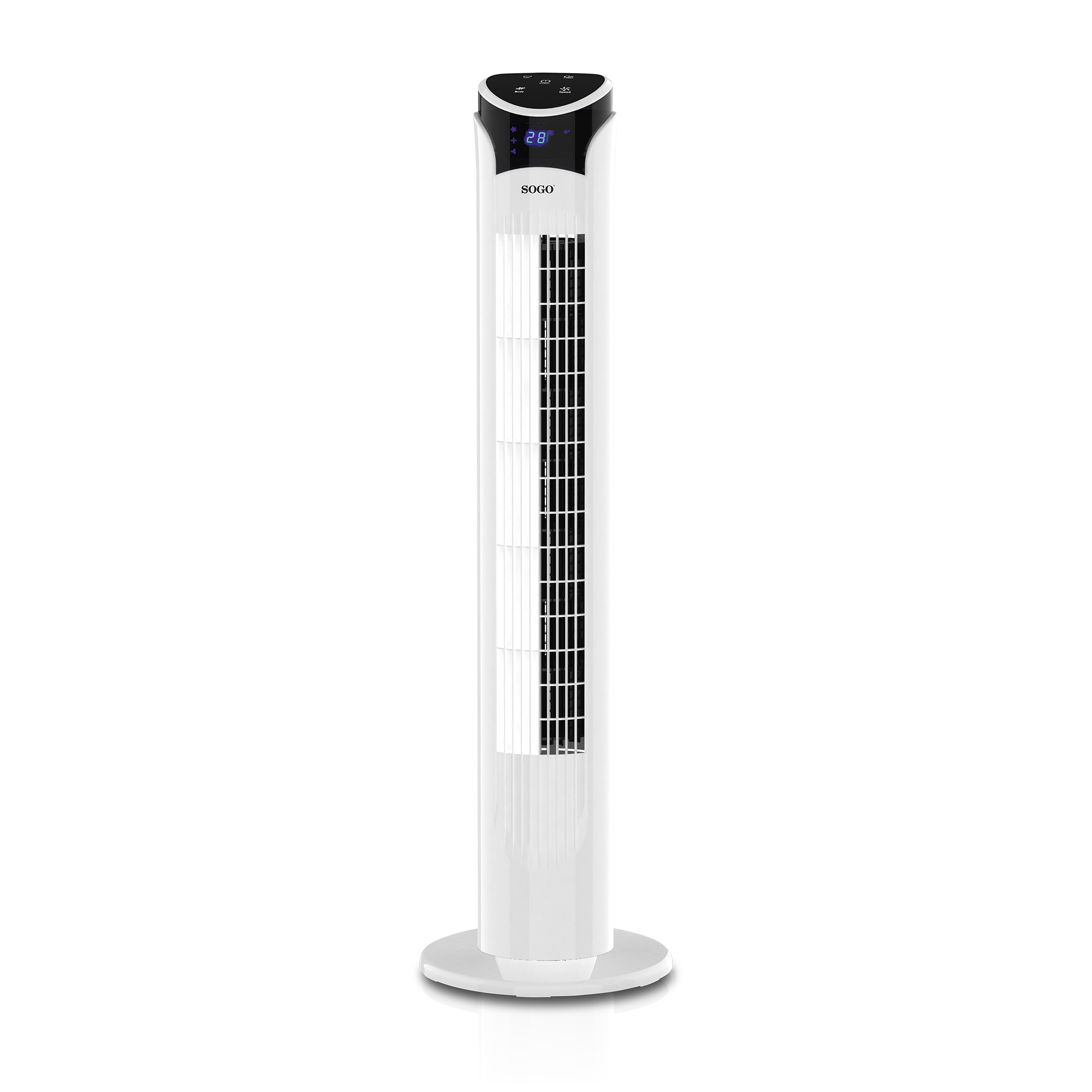 Ventilador torre turbo Sogo con display digital y mando - 33" 45W