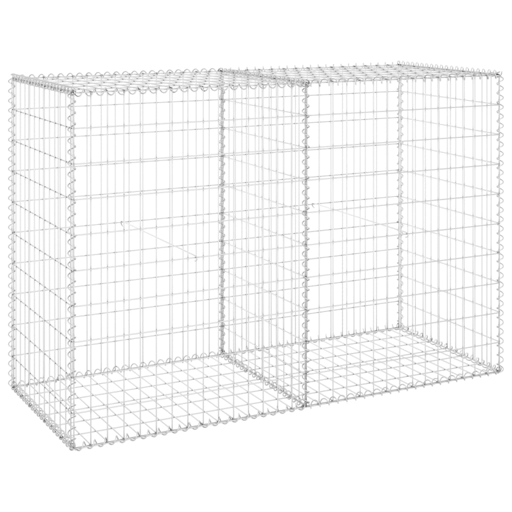 Muro de Gaviones Vidaxl con Cubiertas de Acero Galvanizado