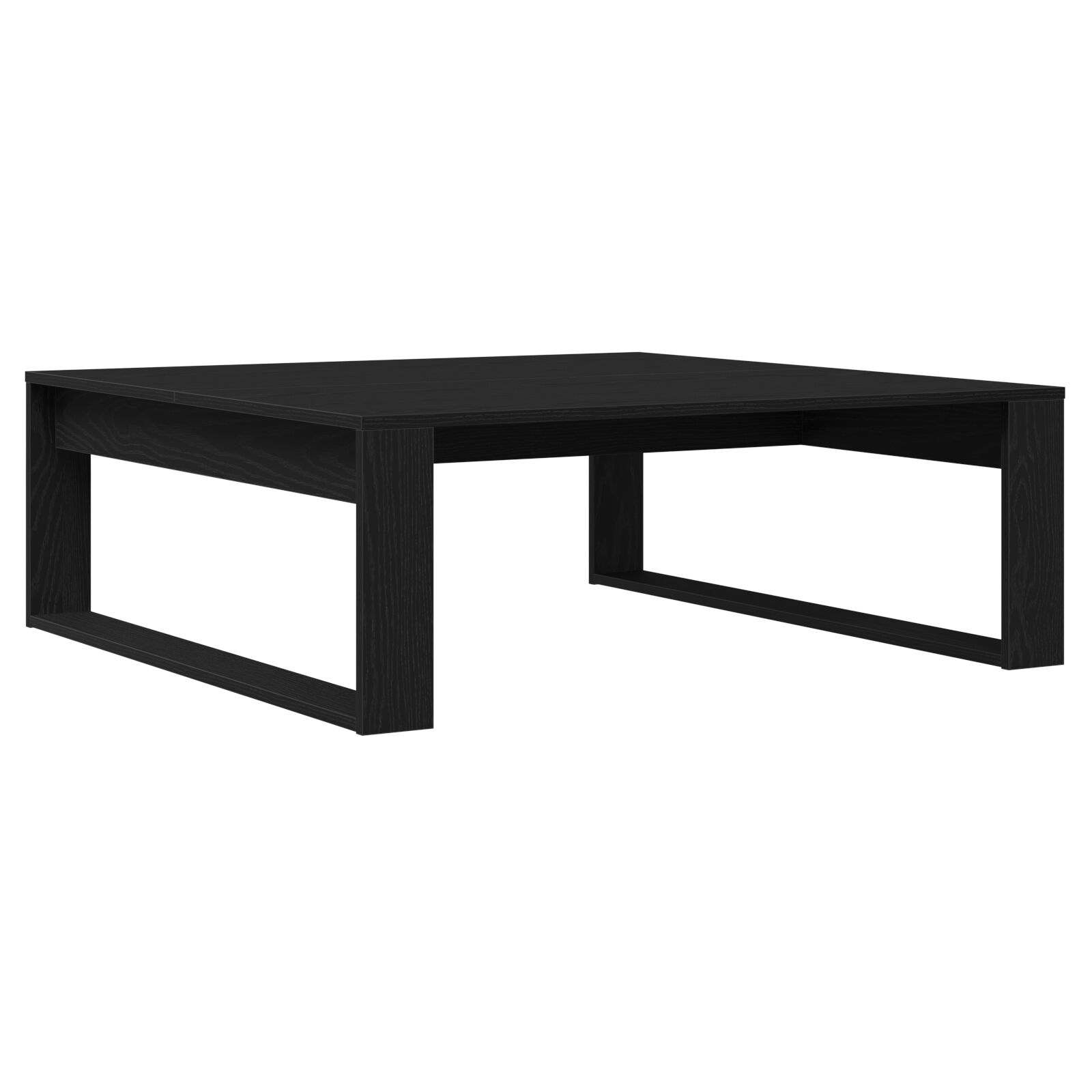 Mesa de café vidaXL Negro Roble 100x100x35 cm Madera