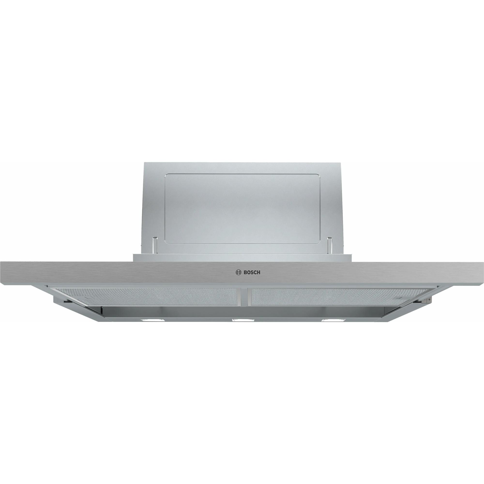 Campana Telescópica o extraplana BOSCH DFS097A51 90cm 729 m³/h Clase A Inox  | Serie 4, 54dB, Niveles Extracción 3
