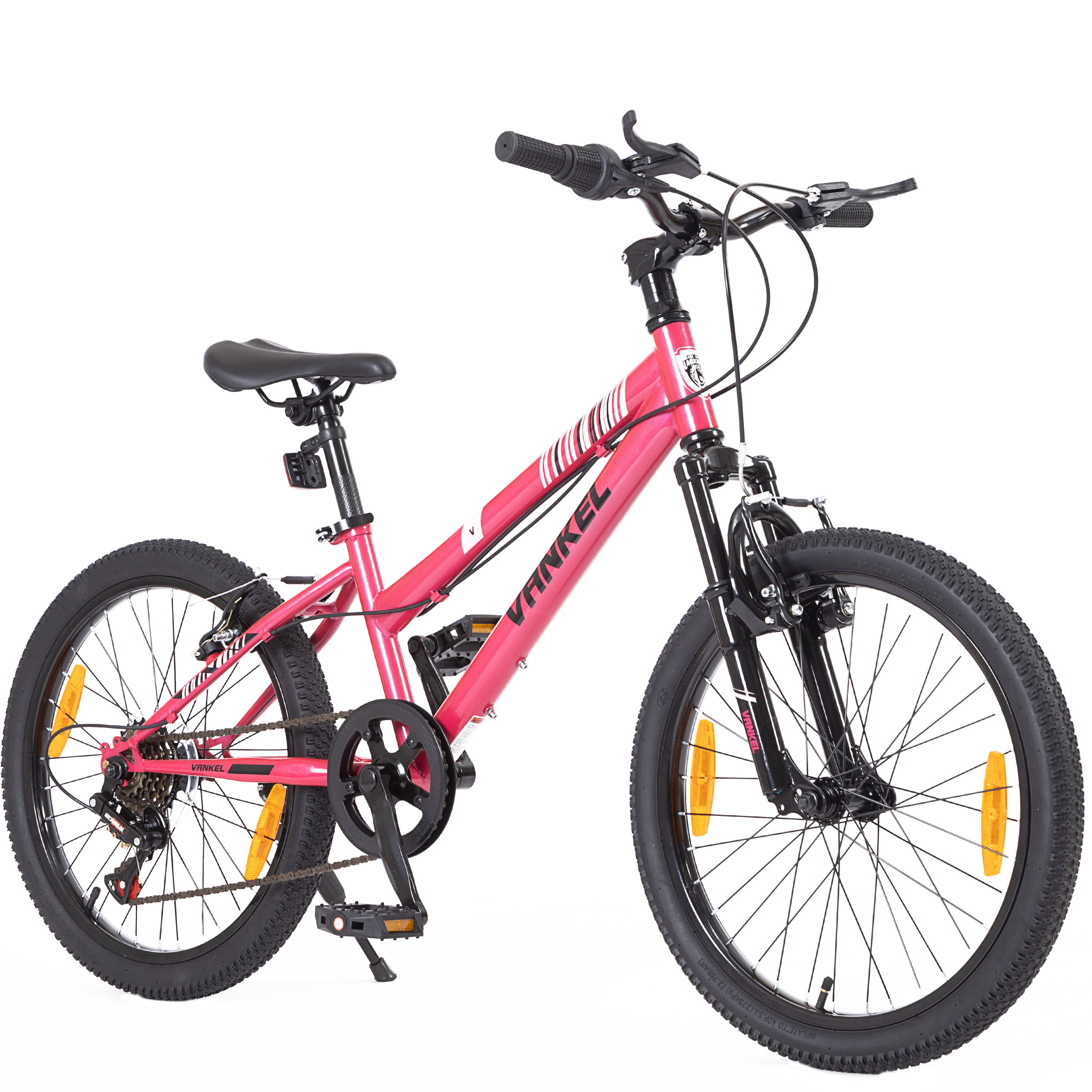 Bicicleta para Niñas y Adultos Bajos 20 Pulgadas | Color Rosa, 6 Velocidades, Con Amortiguación y Frenos V-Brake