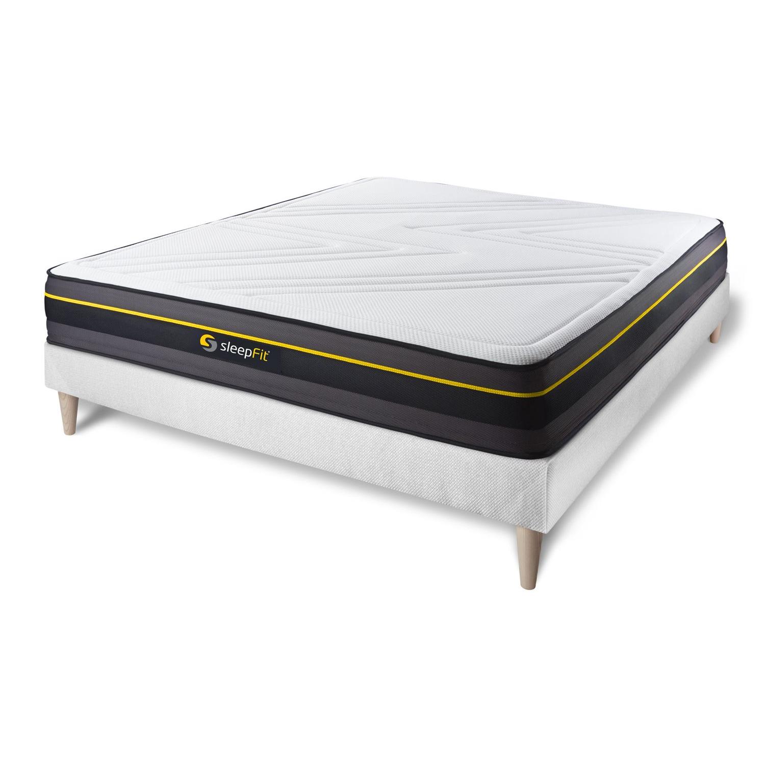 Pack colchón ACTIVE 160x220cm + Somier multiláminas, espuma viscoelástica , 5 zonas de confort