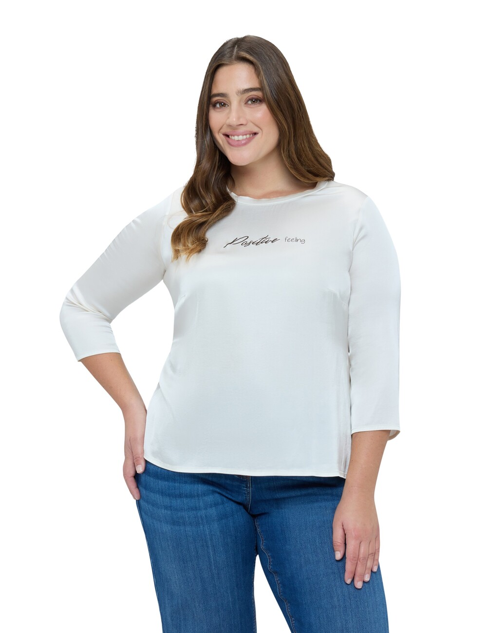 Fiorella Rubino - Blusa de raso Positive feeling