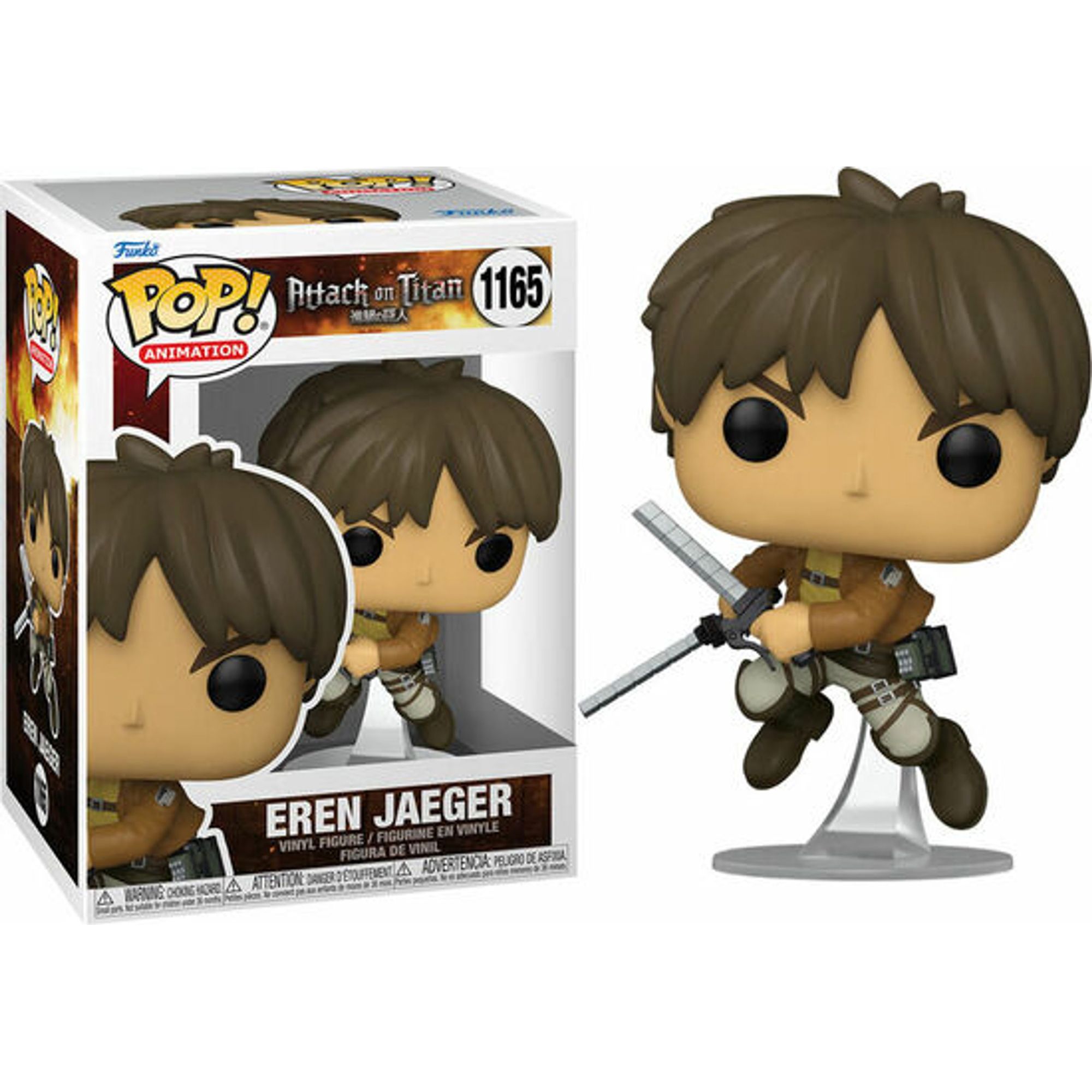 Funko - Figura Pop Attack On Titan Eren Jaeger - Funko Pop Coleccionable De Edición Limitada - Funko Pop Diseño Detallado Y Realista - Funko Pop Ideal Para Regalo - Funko Pop Gran Variedad De Personajes