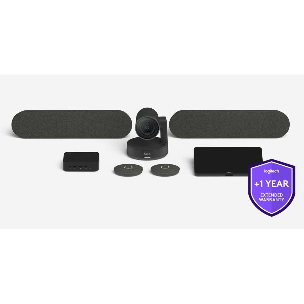 Garantía Extendida de 1 Año para Solución de Sala Grande Logitech con Tap y Rallyplus
