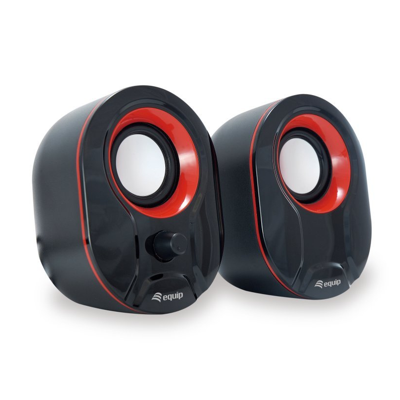 Equip life speakers 2.0 usb 6w black/red