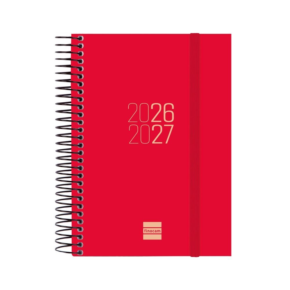 FINOCAM AGENDA ESCOLAR ESPIRAL E8 DP 26-27 ROJO AGENDA ESPIRAL CURSO