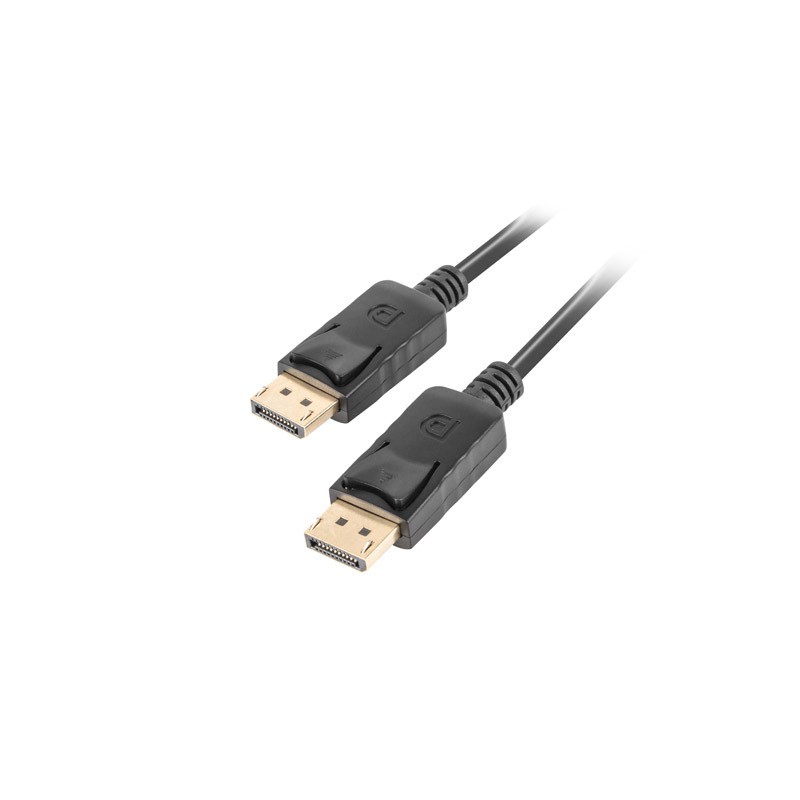 Lanberg - CA-DPDP-10CC-0005-BK cable DisplayPort 0,5 m Negro CA-DPDP-10CC-0005-BK