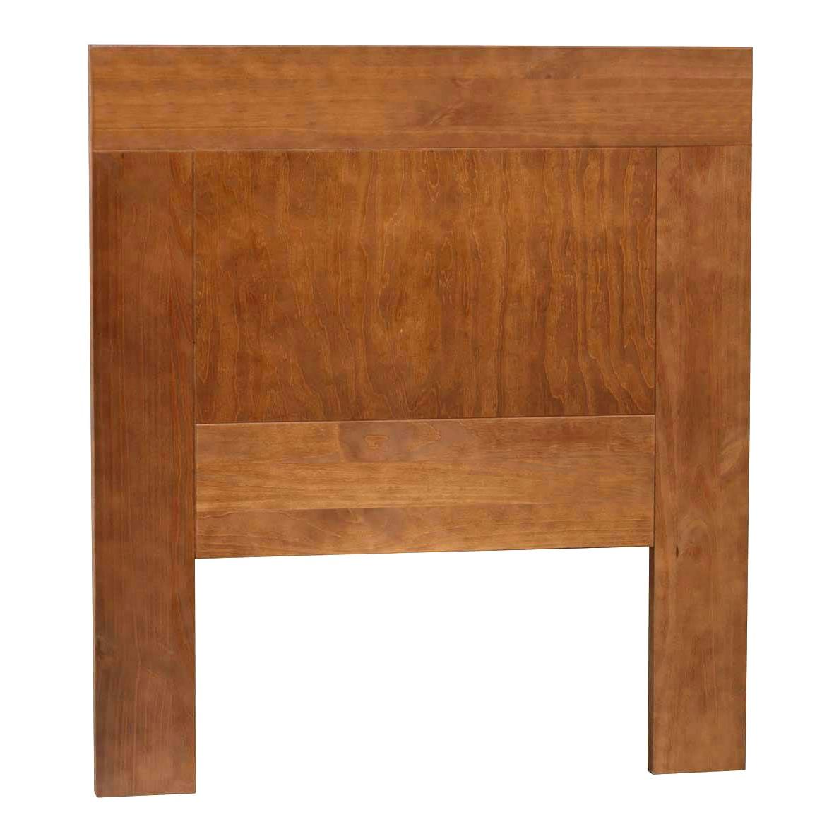 Cabecero para somier de 90 cm , pino macizo, Moblit, serie Kalpe, medidas: (90x110x2) cm ( altoxanchoxfondo), color cerezo