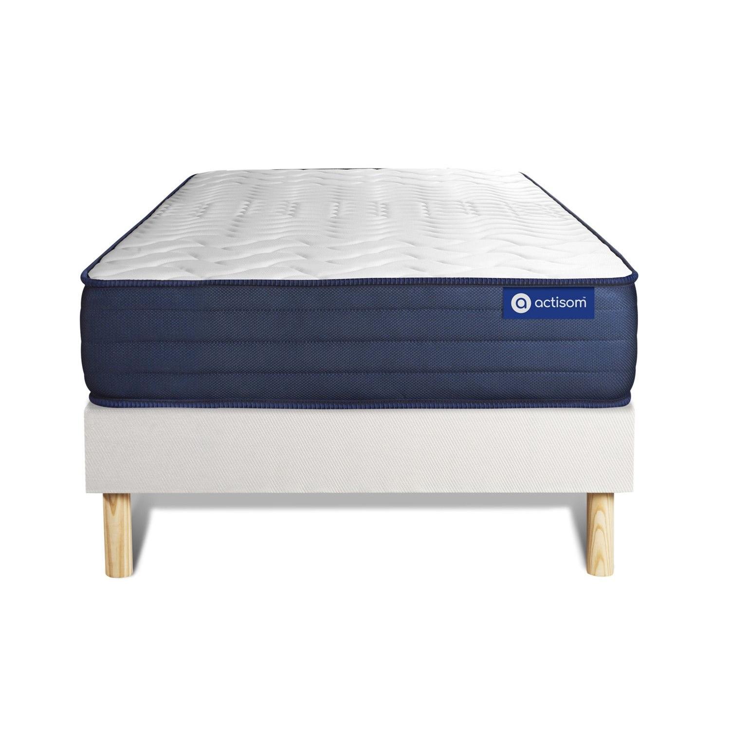 Pack colchón Actilatex life 90x190cm + Somier multiláminas, Látex y espuma viscoelástica, 5 zonas de confort