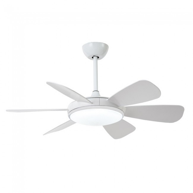 Wonderlamp Ventilador LED Clip Blanco (24W)