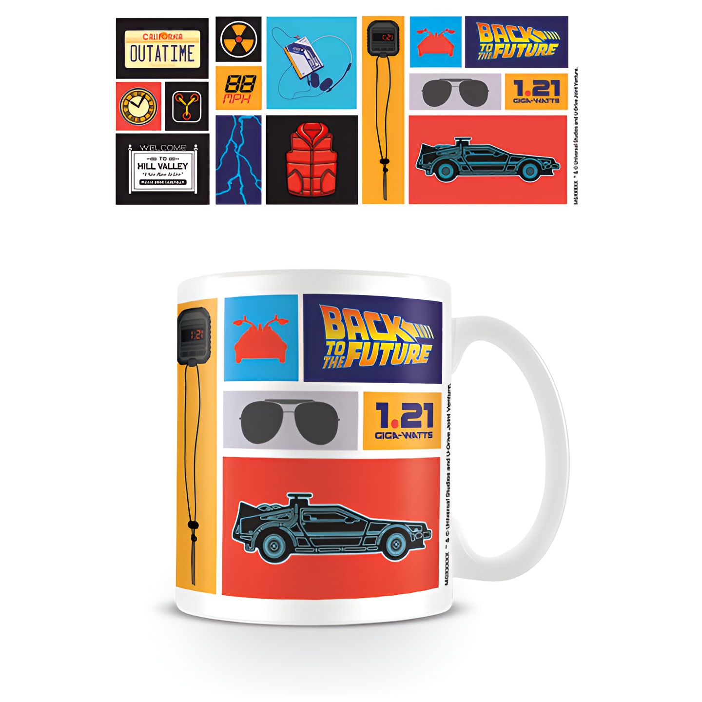 Taza pyramid regreso al futuro coleccion 315 ml