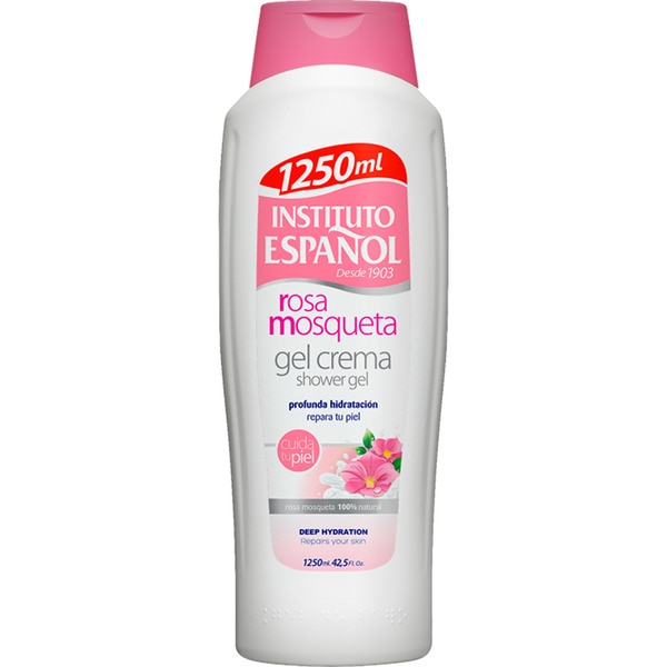 INSTITUTO ESPAÑOL | Gel de baño en crema de Rosa de Mosqueta 1250ml (PACK 3 UNIDADES)