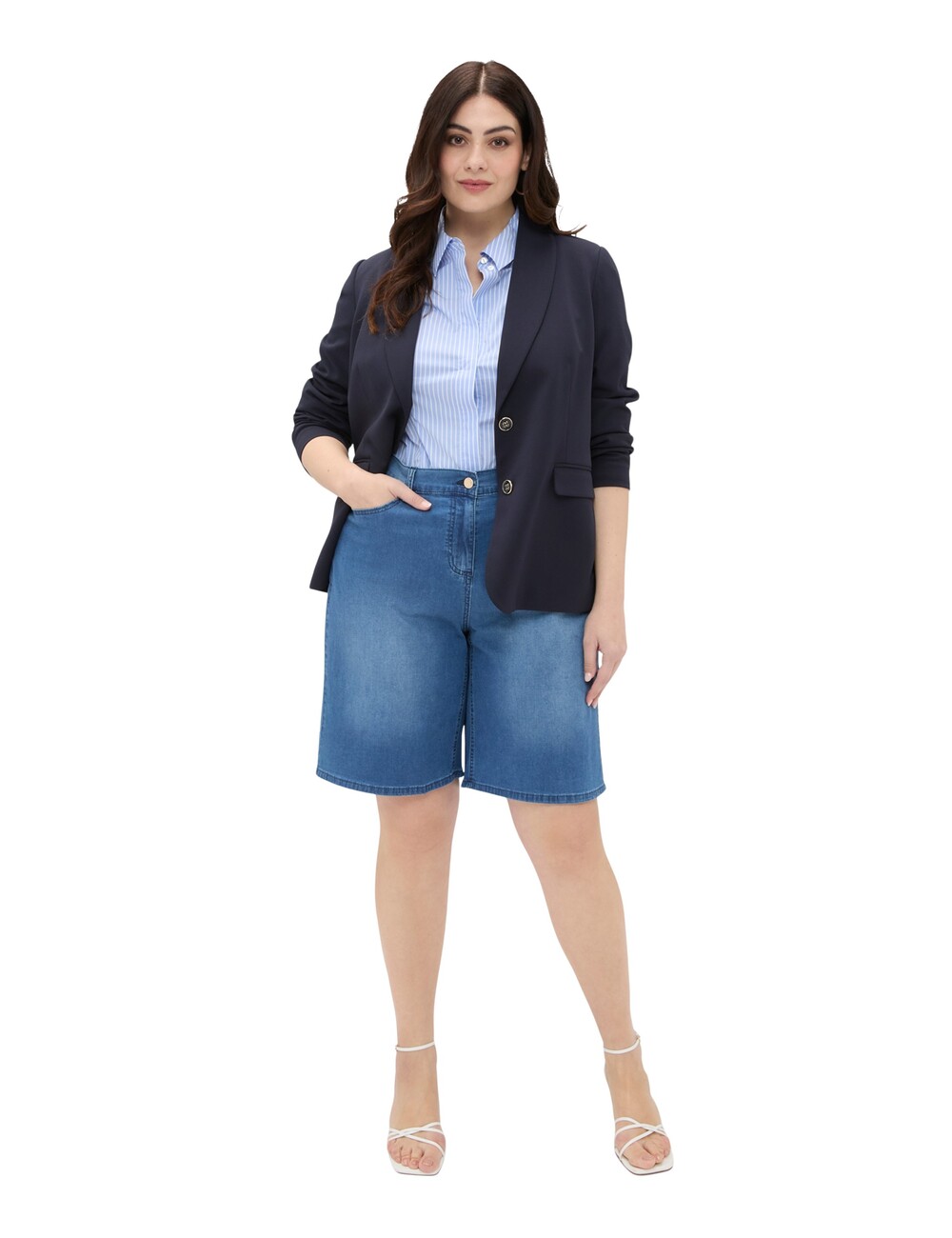 Fiorella Rubino - Bermudas vaqueras efecto lavado