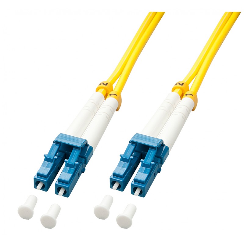 Lindy - 47451 Cable de fibra óptica e InfiniBand 2 m LC Amarillo 47451