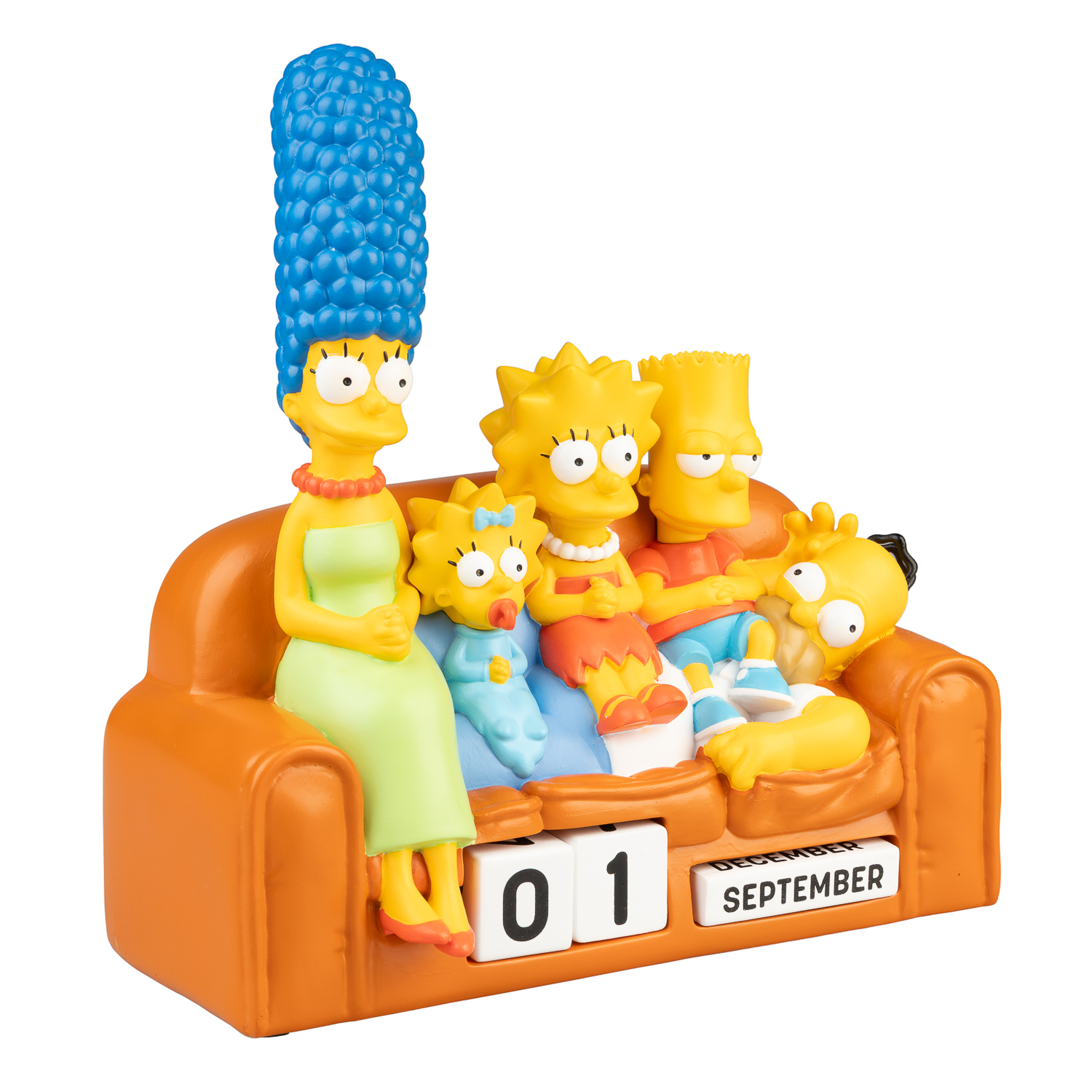 Calendario Perpetuo Simpsons 3D - Figuras Simpsons Regalo Original : Decoracion Habitacion Juvenil o Escritorio - Calendario sobremesa para niños y Adultos