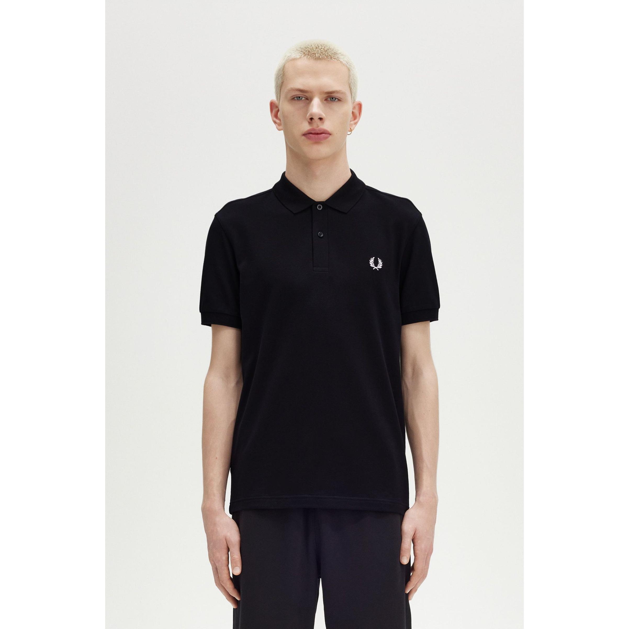 POLO FRED PERRY M/C SIN FRANJA NEGRO