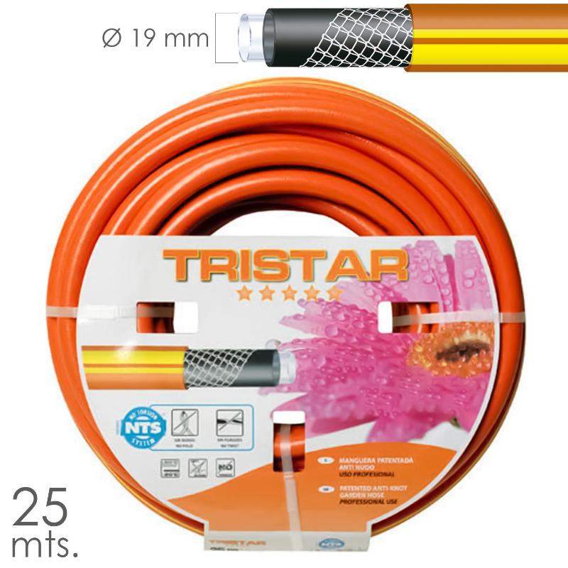 Manguera tricotado no torsion 19 mm. - 3/4 rollo 25 metros