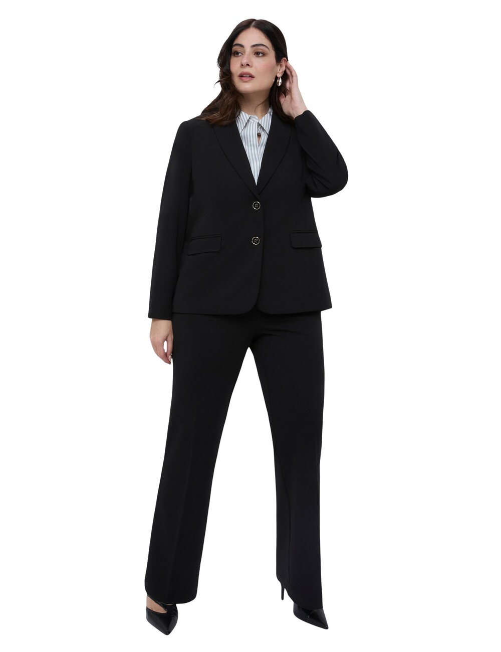 Fiorella Rubino - Blazer ajustado en tejido elástico