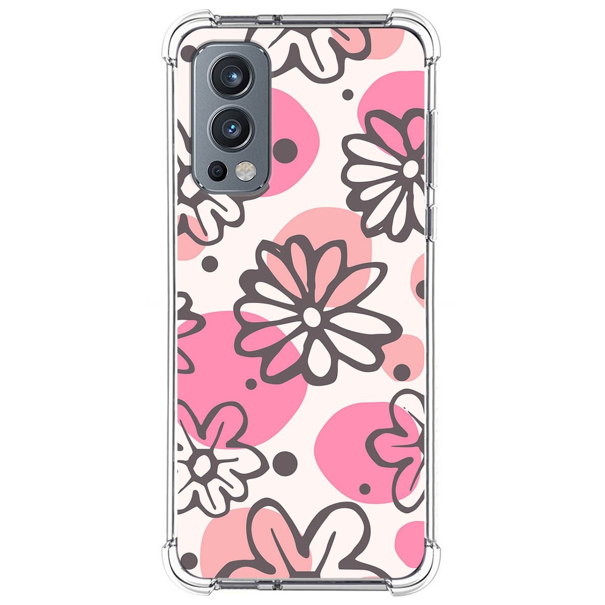 Funda Silicona Antigolpes para Oneplus Nord 2 5G diseño Flores 09 Dibujos