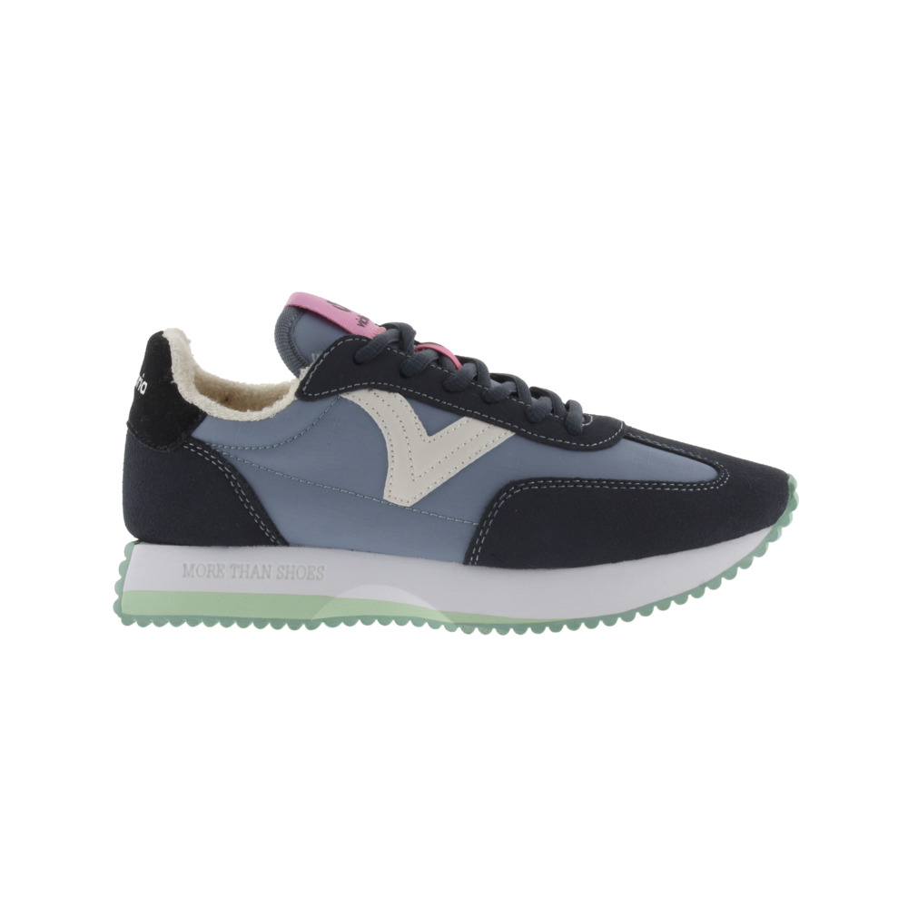 Victoria Cosmos Zapatillas de nylon con piezas de serraje al tono y suela en sierra 1134110