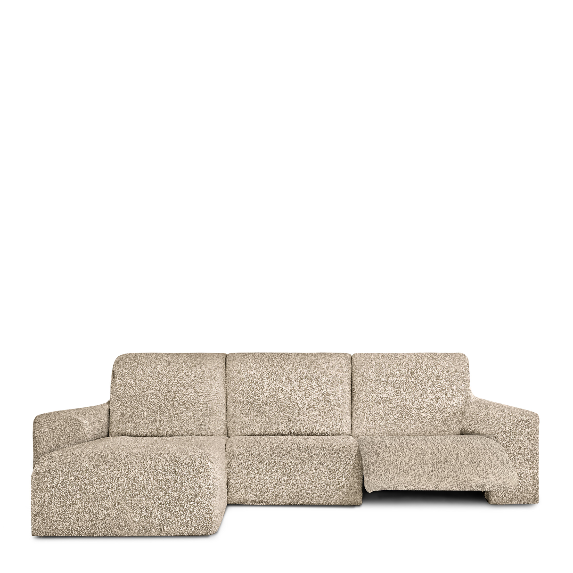 Funda de sofa m/0 ch. longue relax premium roc izquierda (Mirando de frente) c/1 brazo corto, Tamaño brazo corto izquierda, 170x310x110cm, Fábricada en España