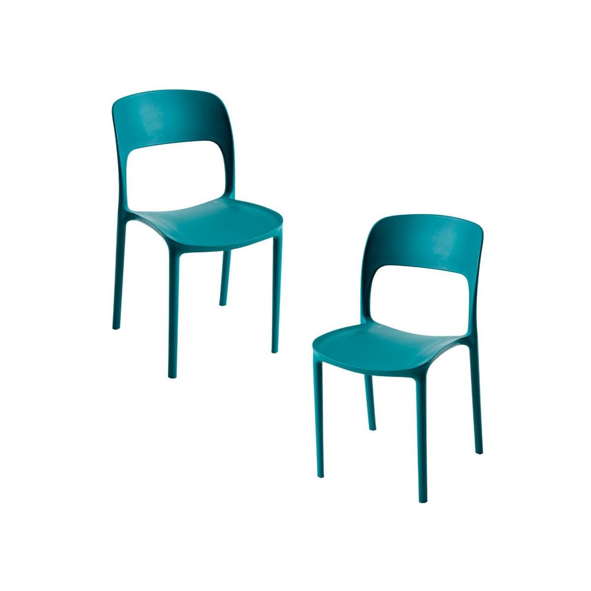 Regalos Miguel - Packs Sillas Jardín - Pack 2 Sillas Inis - Verde azulado