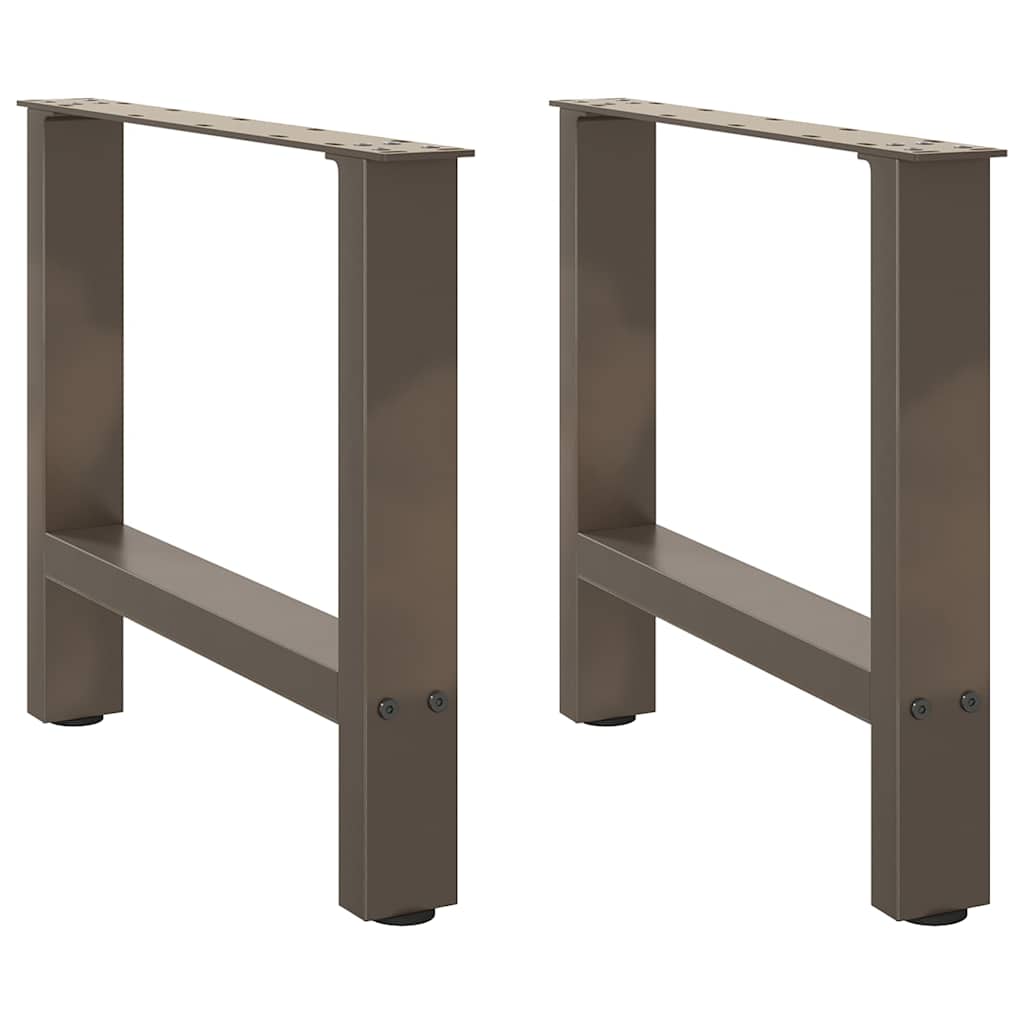 vidaXL Patas para mesa de centro (2 unidades, 60 x 42-43 cm, acero)