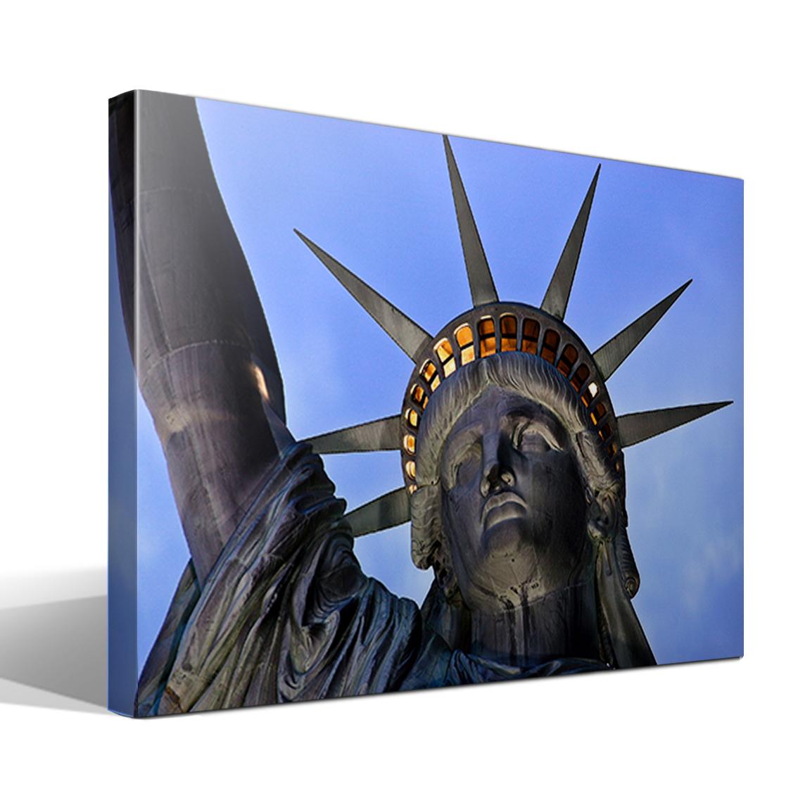 Cuadro Canvas Estatua de la Libertad - Alta Resolución - Lienzo de Algodón - Bastidor de Madera - Fabricado en España