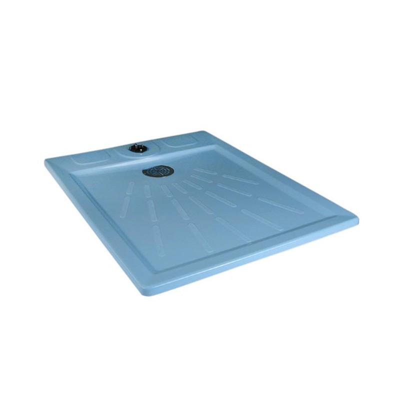 Suinga Plato de Ducha Rectangular con Anclaje Ø43 | 100 x 80 cm | Plato de Ducha Resistente