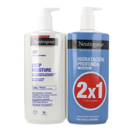 Neutrogena Deep Moisture Locion Corporal 2x750 Ml (P.Especial)