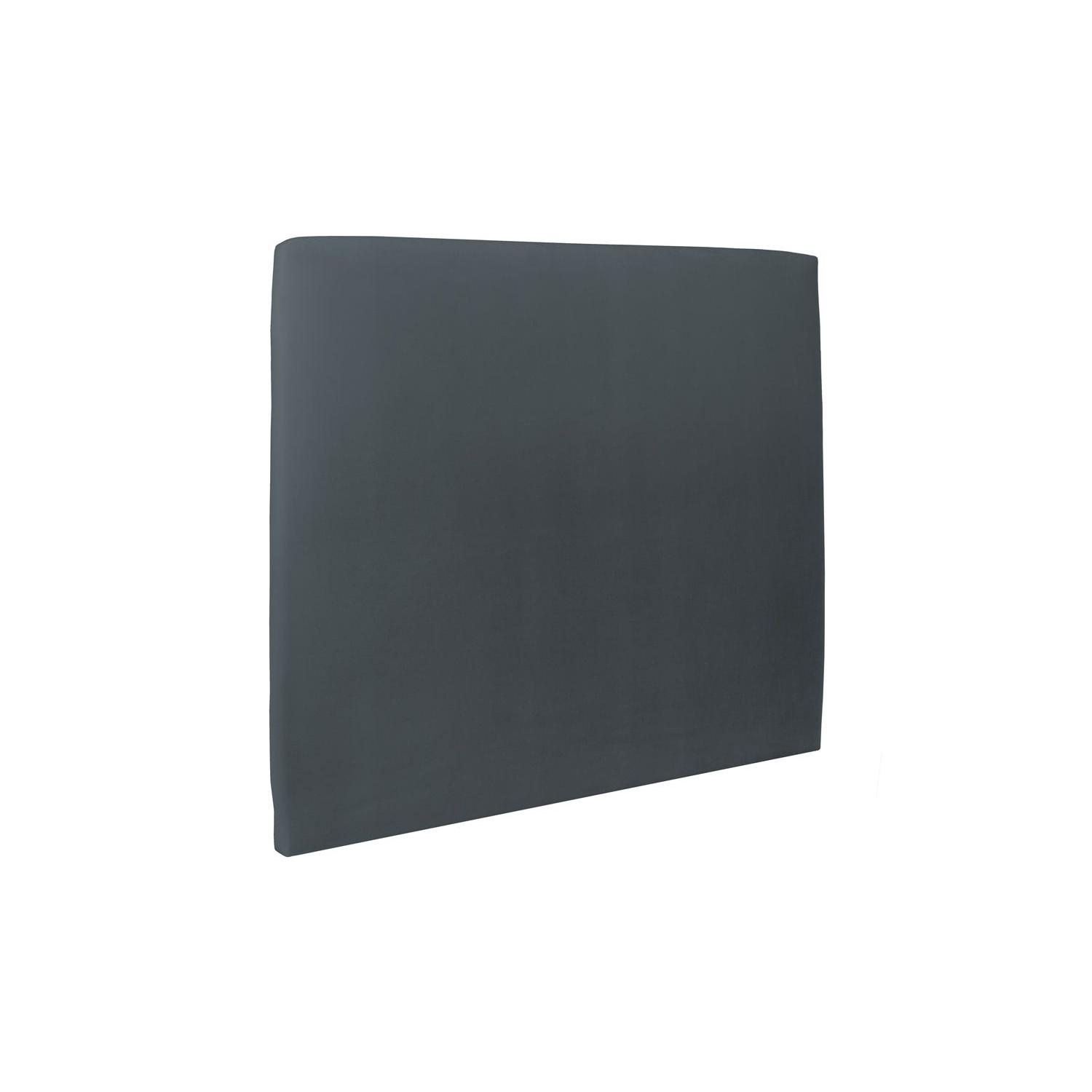 Cabecero tapizado 200 cm - Tela Terciopelo Gris Antracita