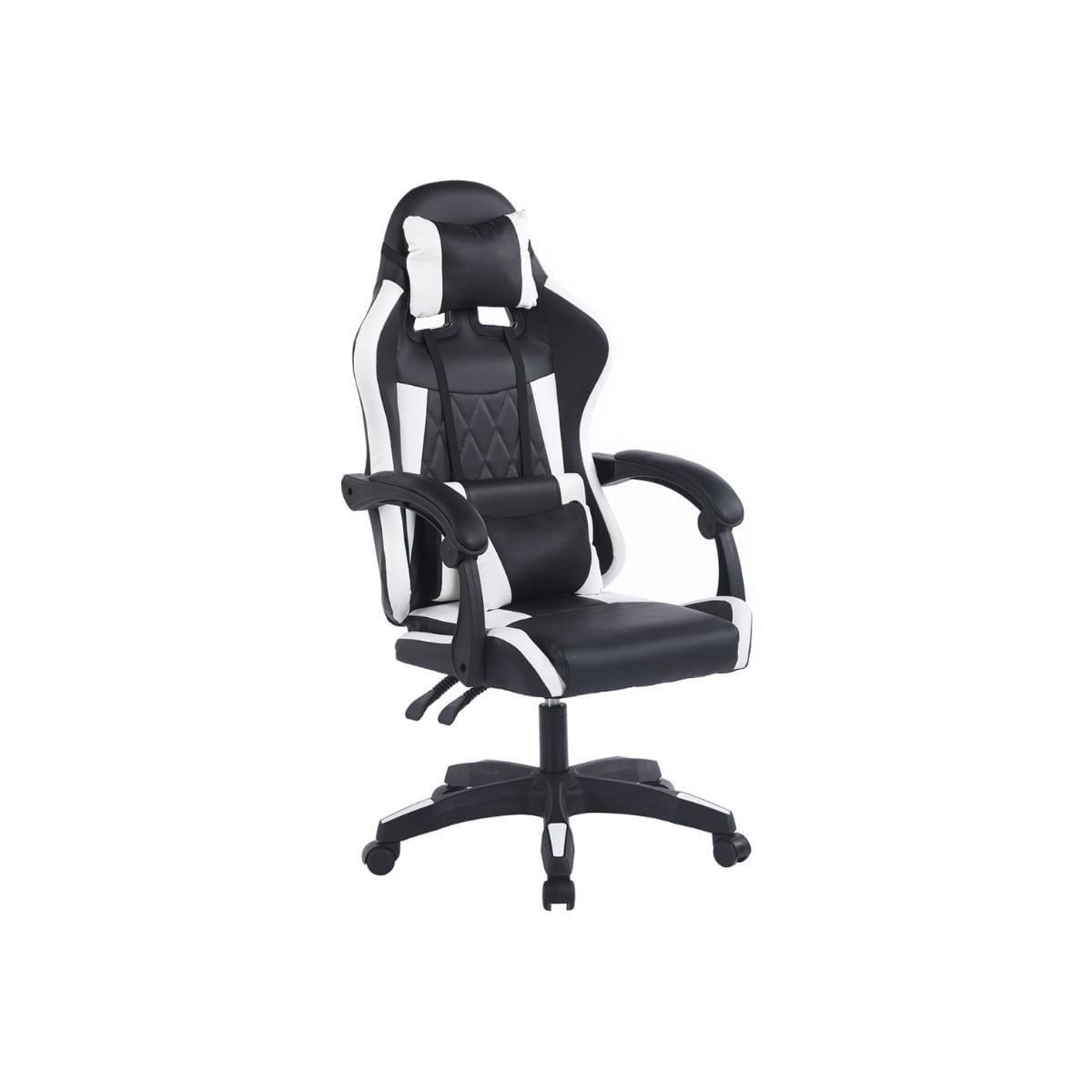 Silla gaming Master Simil altura regulable respaldo reclinable negro 115-125x66x60 cm Adec