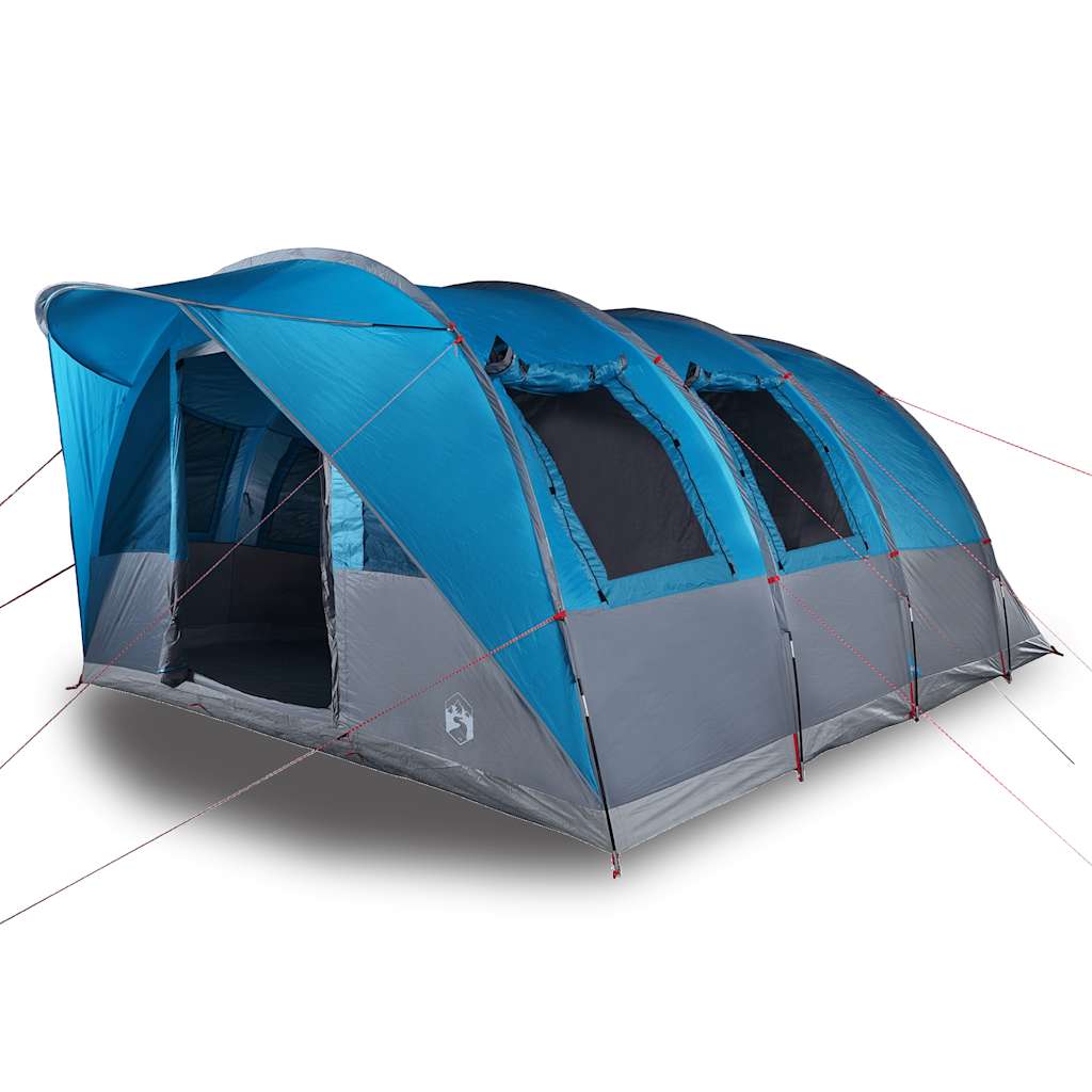 vidaXL Tienda de campaña túnel para 5 personas impermeable azul
