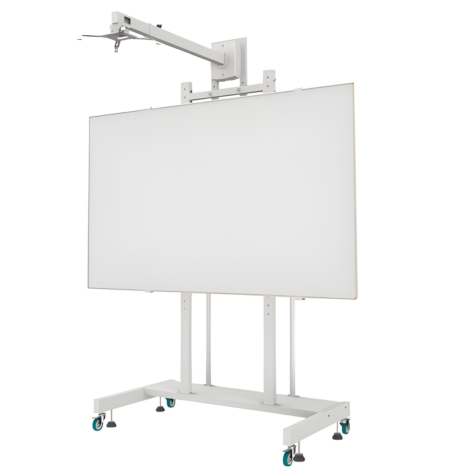 Soporte de suelo con ruedas approx para pantallas interactivas de 80 - 120  soporte para proyector incluido