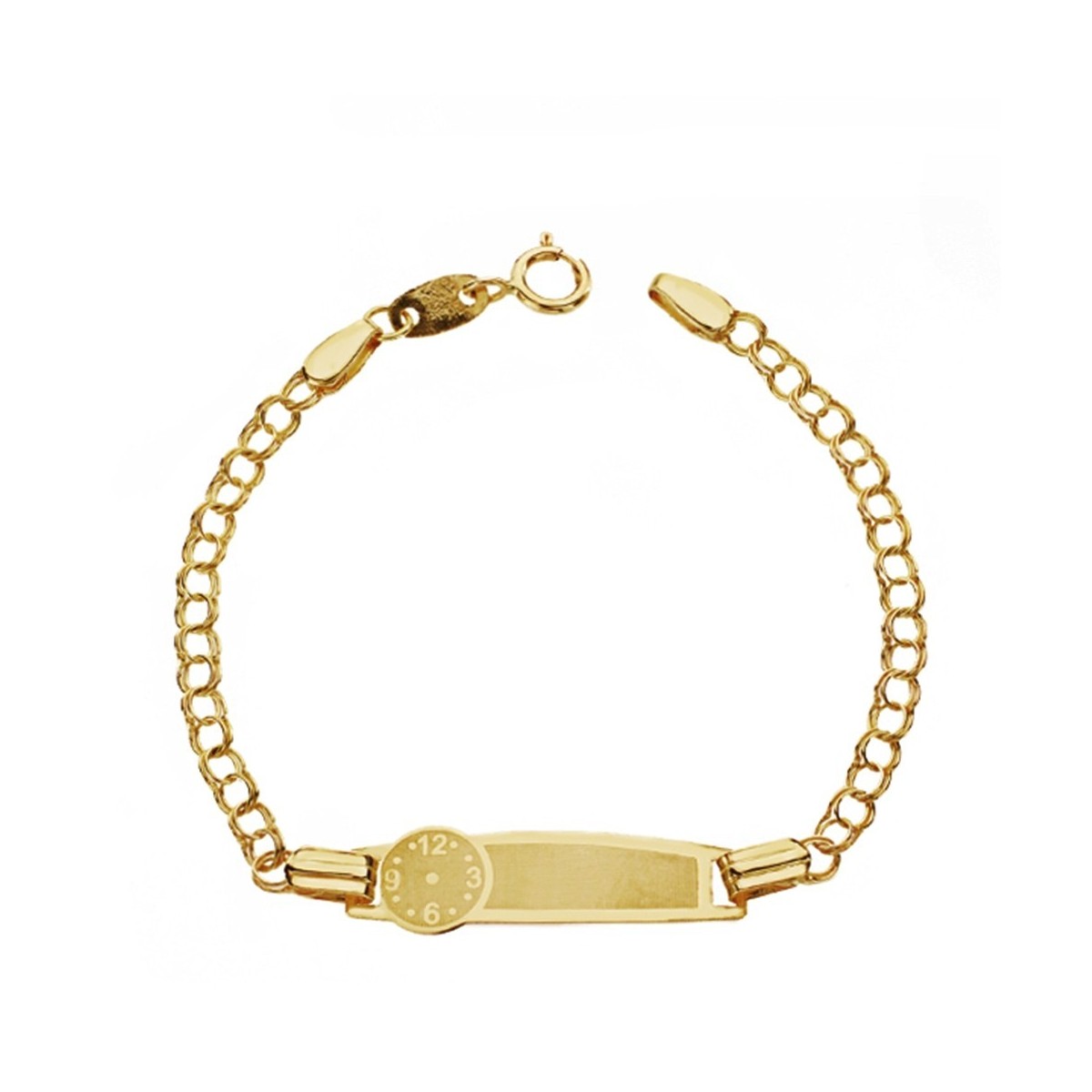 Esclava oro 18k reloj 11.5cm. bebé hora nacimiento