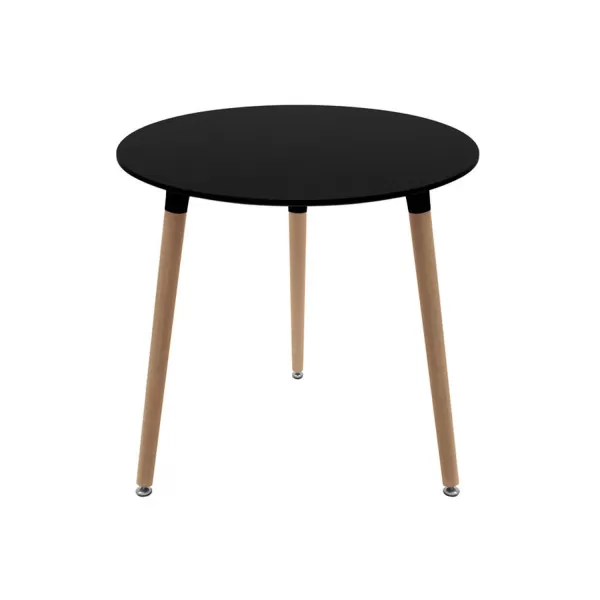 Regalos Miguel - Estilo Nórdico - Mesa Tower Redonda 90 cm - Negro