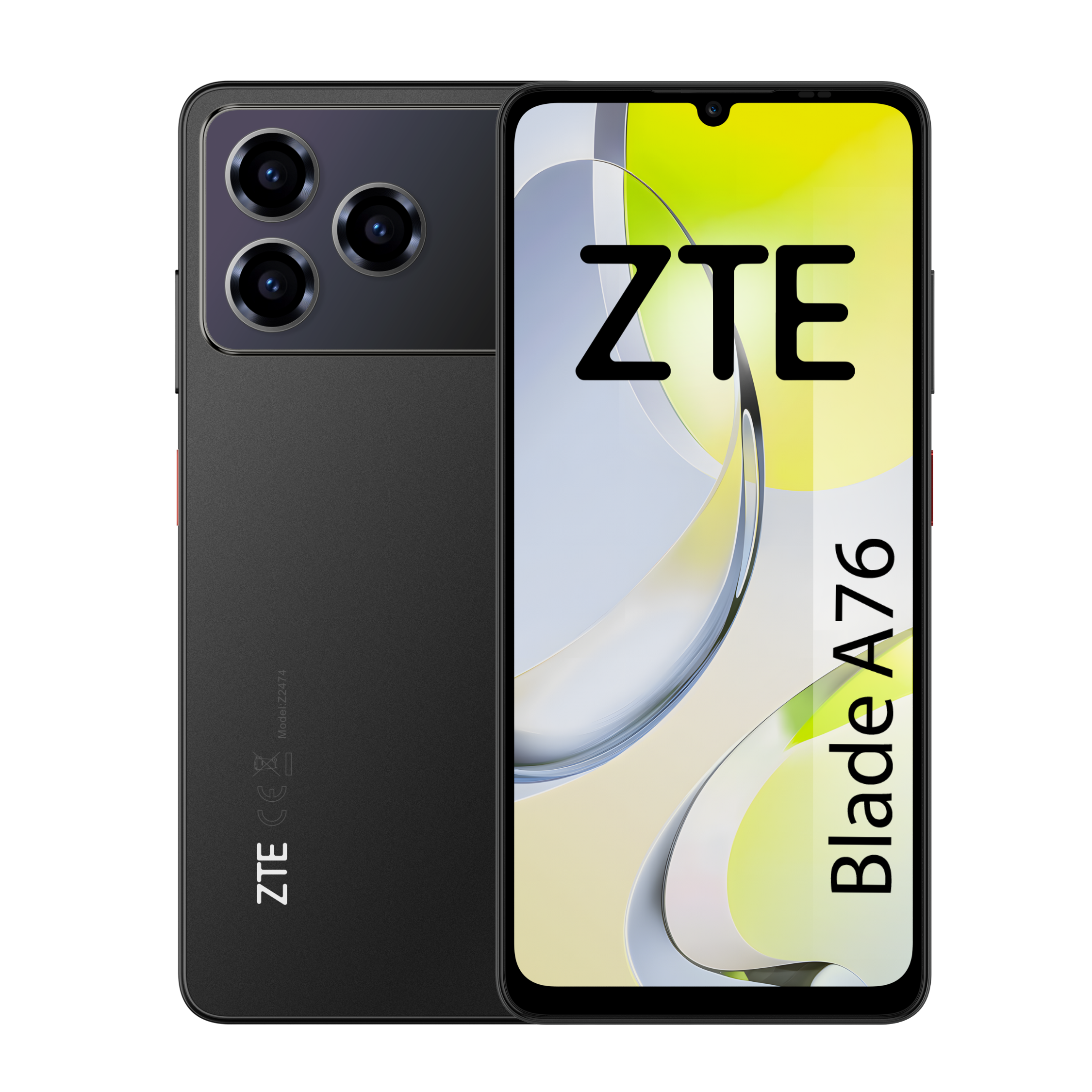 ZTE Blade A76, Smartphone libre, 4(+8)GB RAM, 128GB ROM, Pantalla HD+ 6.75" y 90Hz, Android 15, Cámara 50MP con IA, Batería 5000mAh, DualSIM+MicroSD