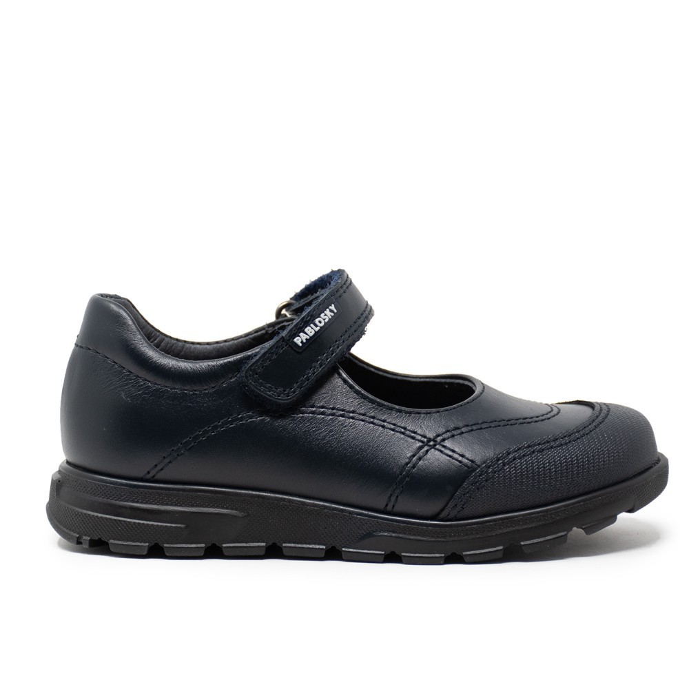 Zapatos colegiales niña PABLOSKY 334220 MERCEDITAS CON PUNTERA MARINO 17050 XL