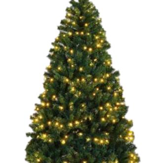 Arbol Led Pvc 93X93X150 180L 384 Ramas Verde, Decoracióna de navidad para todos los hogares, Navidad Alpina Dark Forest