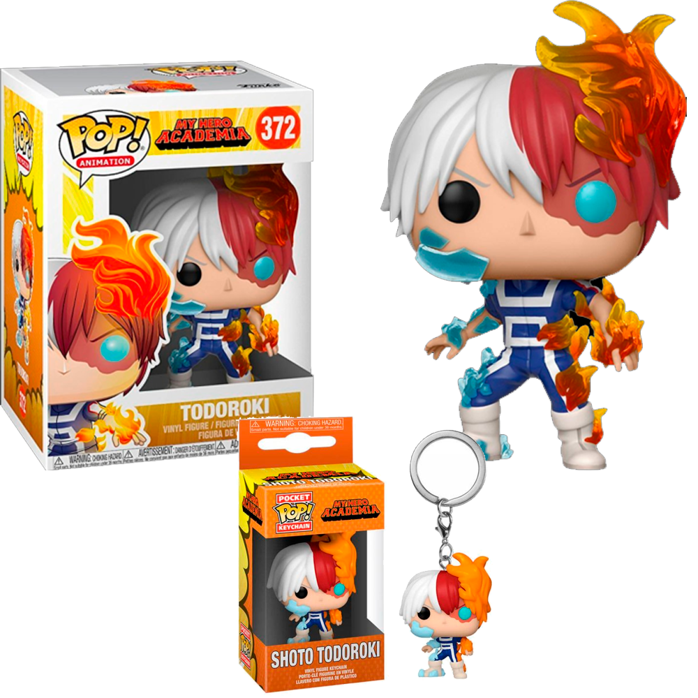 Funko PAck Figura y llavero Pop y Keychain Todoroki   My Hero Academia     Pop Vinyl  372  Boku no hero Figura ANime
