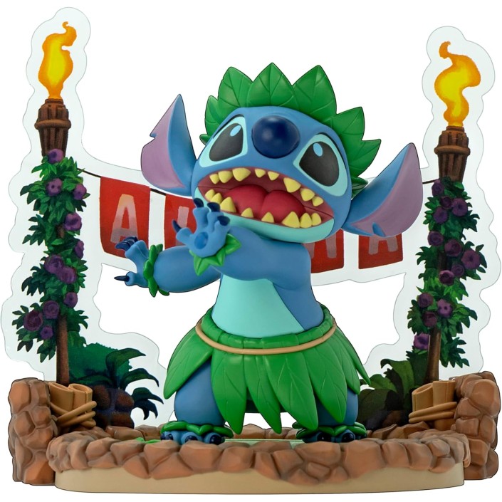 Figura Abystyle Disney Stitch Danza Hula Modelo 83 -  Original - Figuras Miniaturas Coleccionables Para Exhibición - Idea De Regalo - Mercancía Oficial - Juguetes Para Niños - Fans