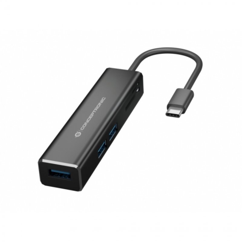 Conceptronic donn08b usb hub with card reader