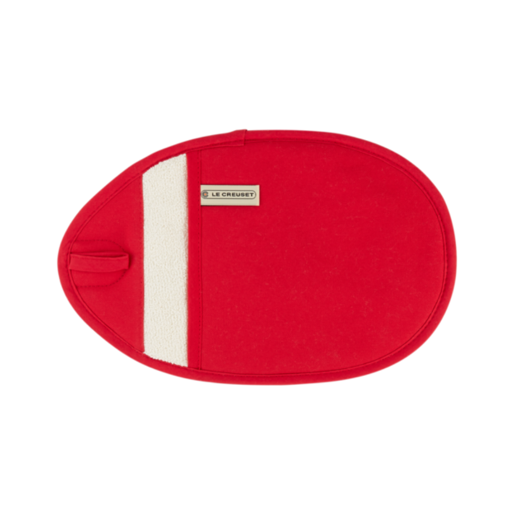 Agarrador de Cocina Le Creuset en Algodón Color Cereza - Accesorio Práctico y Seguro para Manipular Utensilios Calientes sin Quemaduras