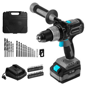 CECOTEC 70009 Taladro de batería con velocidad de 2000 rpm Perfect ImpactDrill 4020 Brushless Ultra CecoRaptor