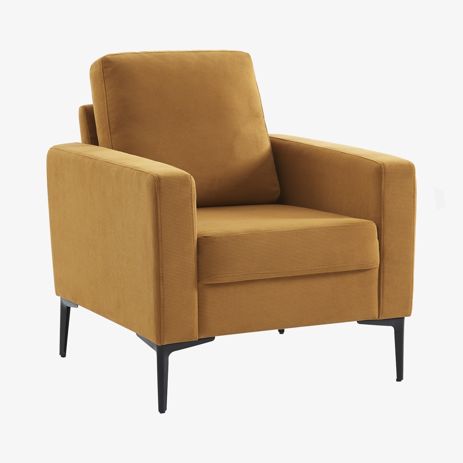 sweeek - Sillón de pana y patas de metal , Bjorn pana , 78x77x70