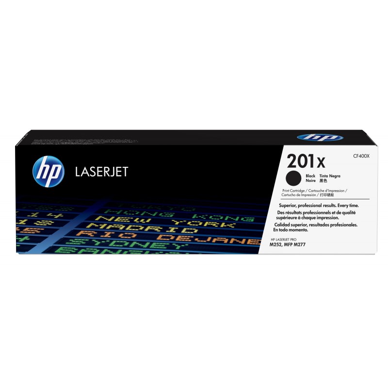 HP - Cartucho de tóner original LaserJet 201X negro de alta capacidad CF400X