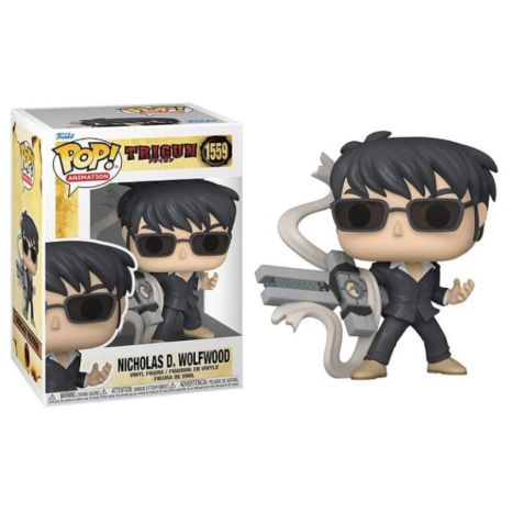 Funko Pop! Animation: Trigun - Nicholas D. Wolfwood - NW with Punisher - Figura de Vinilo Coleccionable - Juguetes para Niños y Adultos - Fans del Anime