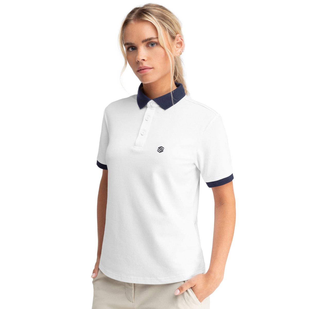 Siroko - Polo Piqué VALDERRAMA WHITE Golf para Mujer_